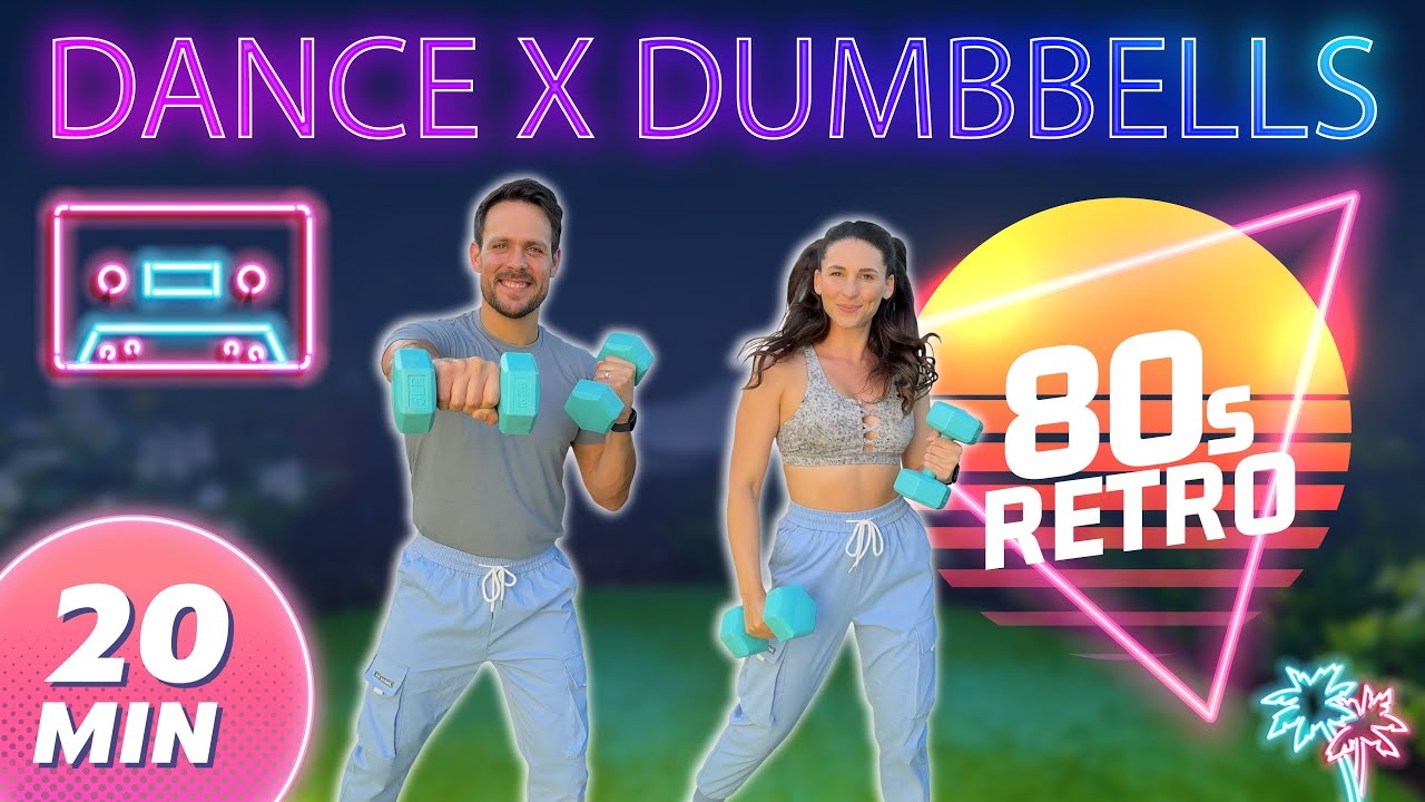 80s Dance x Dumbbells Workout [Full Body Toning]