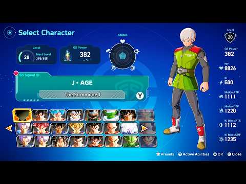 DRAGON BALL XENOVERSE 3 - All New Playable Characters (Full Roster)