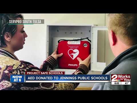 AED donated to Jennings Public Schools