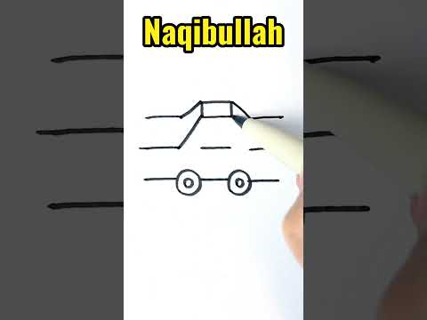 How to draw a car from 9 Lines