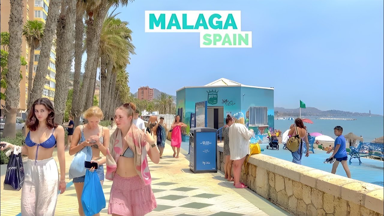 Malaga, Spain 🇪🇸 - Summer 4K HDR Walking Tour
