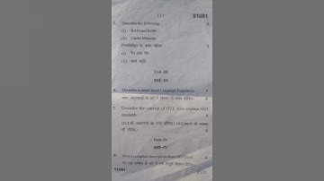 (Mdu) Bsc 1st semester cs (Computer Fundamentals and Ms Office) mdu question paper november 2019