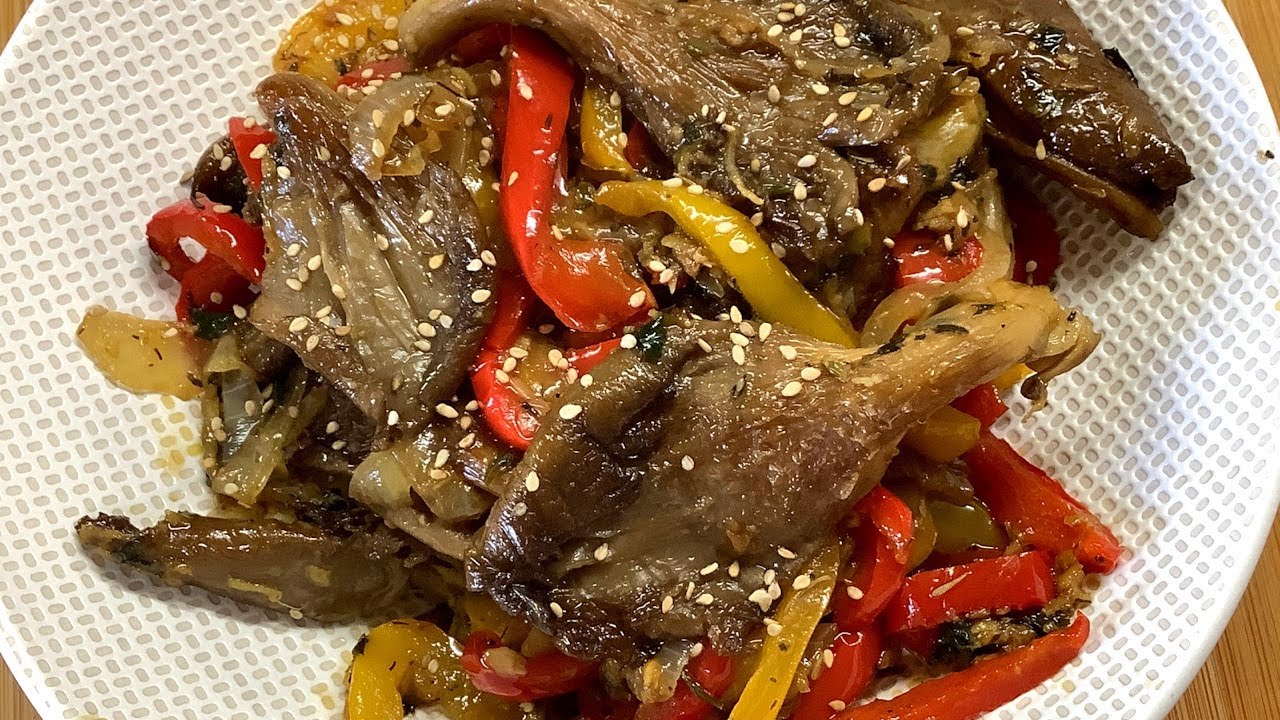 Oyster Mushrooms (Pleurotus) in The Frying Pan. Delicious Recipe! YouTube