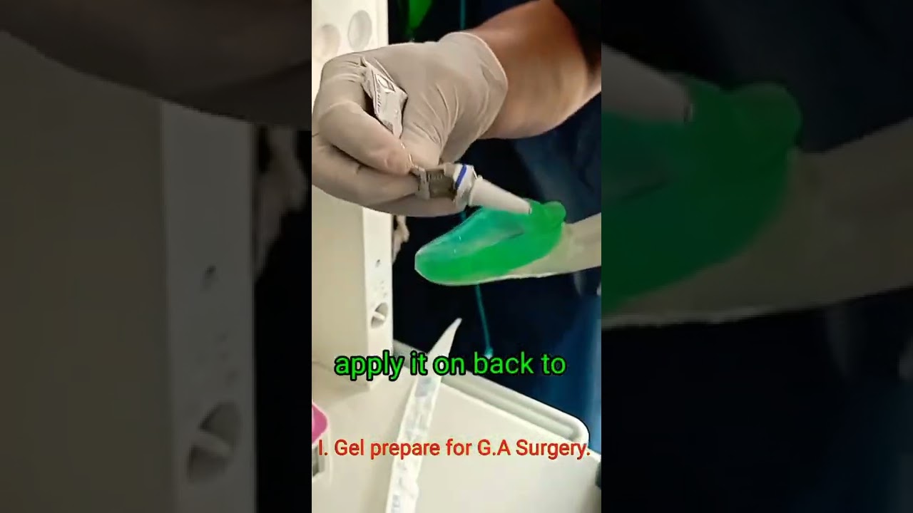 I-gel prepartion for intubation genral anesthesia surgery.