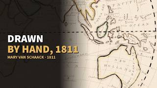 Hand-Drawn 1811 World Map by Mary Van Schaack — Restored | Before & After