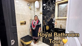 Royal Bathroom Tour  | Golden Luxurious Bathroom  | Itna Expensive