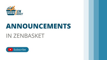 Announcements | Training Video