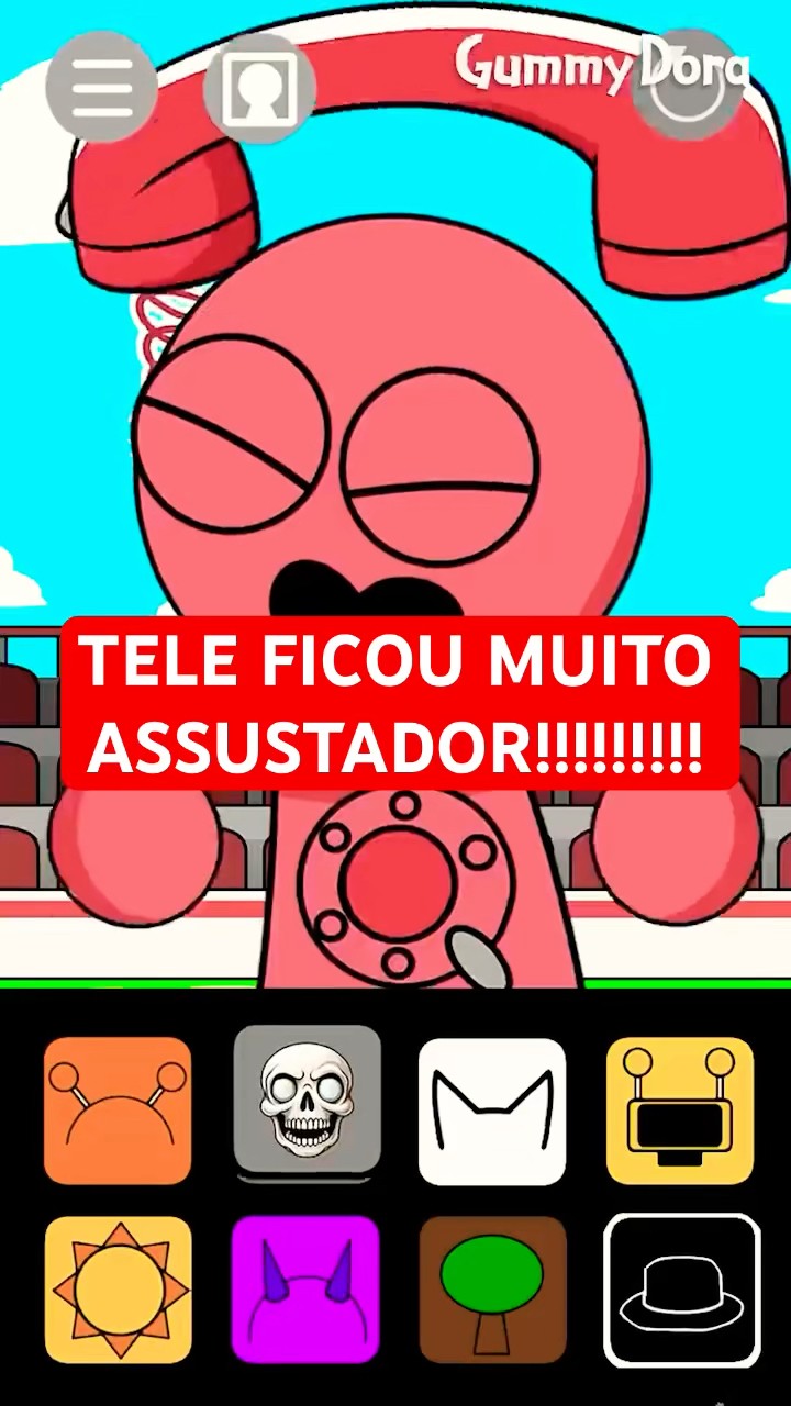 TELE FICOU MUITO ASSUSTADOR! #mayumigames #sprunki #youtubeshorts