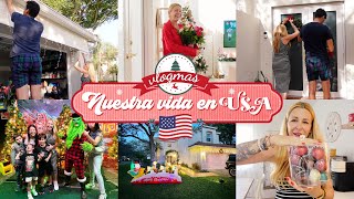 Decoramos de NAVIDAD el exterior de nuestra CASA en ESTADOS UNIDOS  ¡Qué bonito!  VLOGMAS 2023