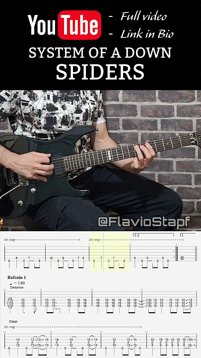 Spiders by System Of A Down - Guitar Tab - Guitar Instructor
