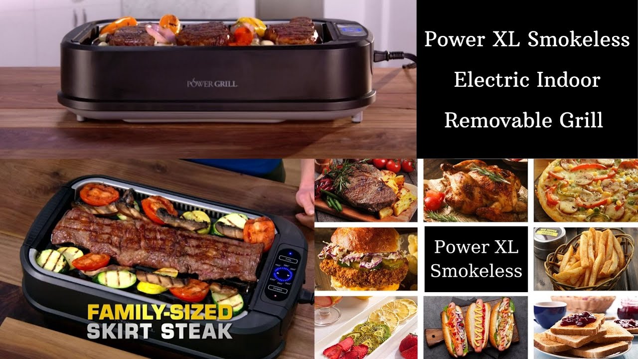 power xl smokeless electric indoor removable grill