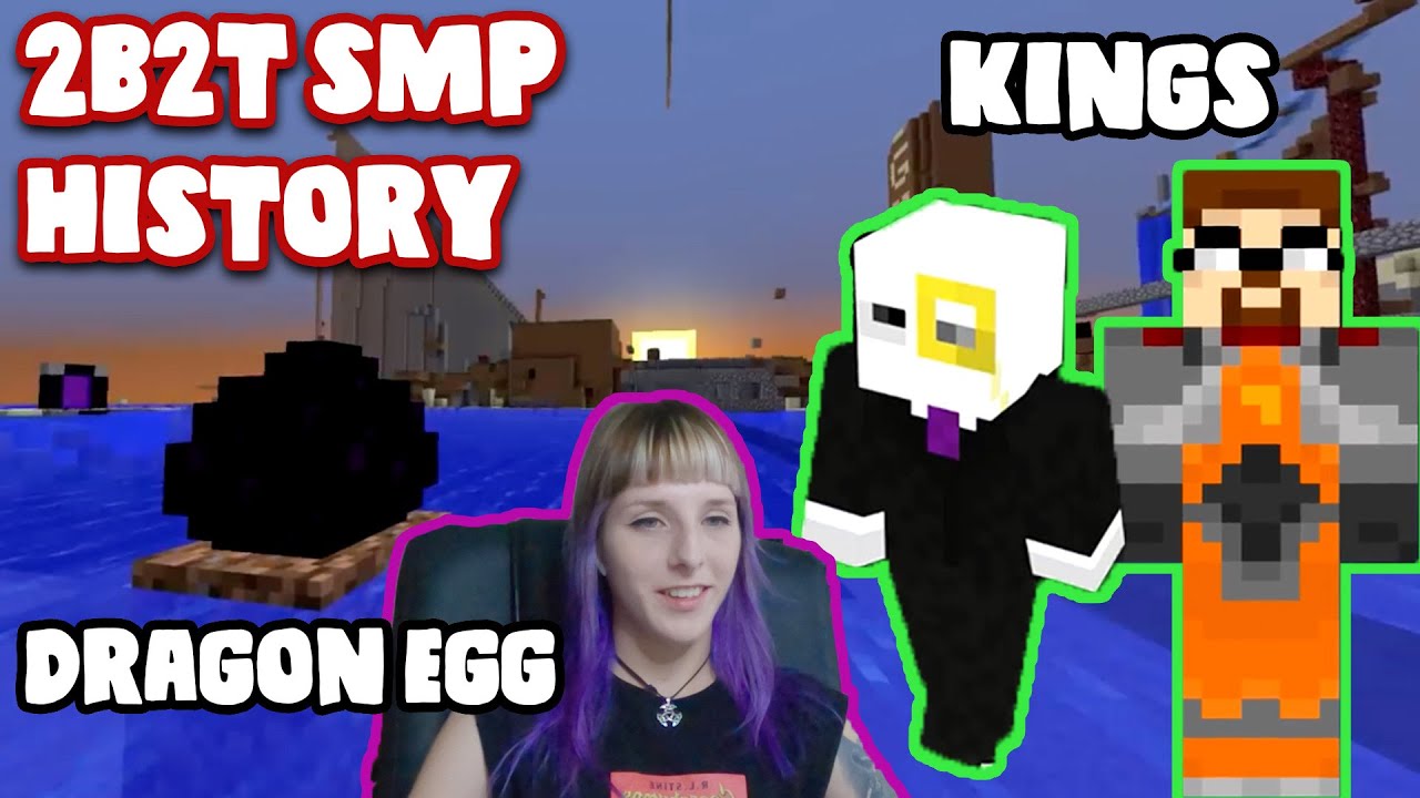 NOOB reacts to 2b2t SMP HISTORY for the FIRST time! (Dragon egg, History of Kings)