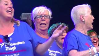 Video thumbnail of "Rotterdam Zingt - Dat kan alleen in Rotterdam (Live @ Kerkplein, Rotterdam)"