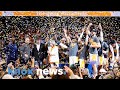 Tennessee Vols basketball celebrate SEC tournament championship win after beating Texas A&amp;M Aggies