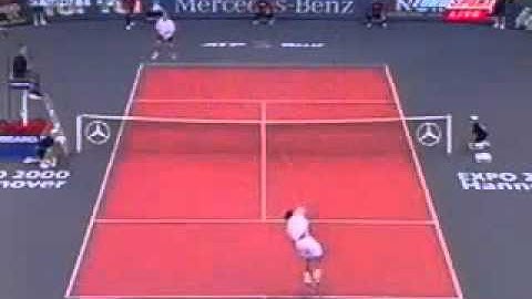 Pete Sampras great shots selection against Andre Agassi (Masters 1999 RR)
