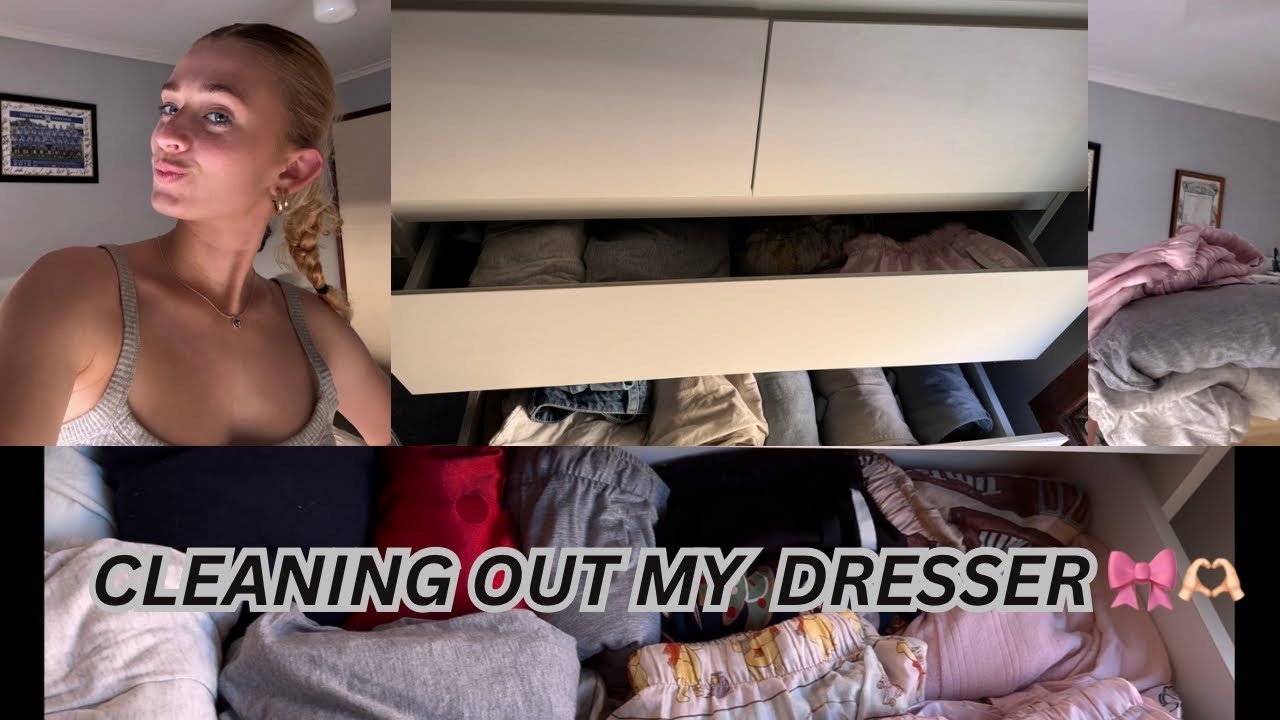 Come and clean out my dresser with me !! 🩷🩷 - YouTube