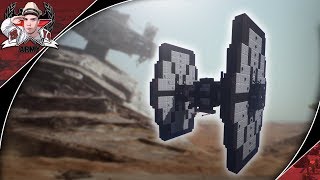 Minecraft: STAR WARS TIE/SF Истребитель космического превосходства | Учебное пособие по истребителю (при посадке + в полете)