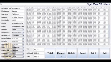 How to Create Hotel Management System with SQL Database in Java using Eclipse - Part 2 of 3
