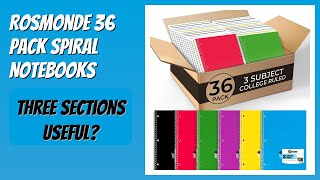 REVIEW (2026): Rosmonde 36 Pack Spiral Notebooks. Features
