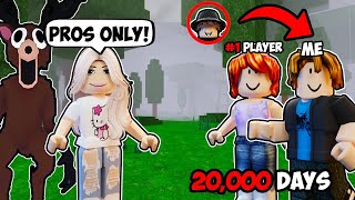 I Went Undercover With The Number #1 Player As NOOBS In 99 Nights In The Forest..