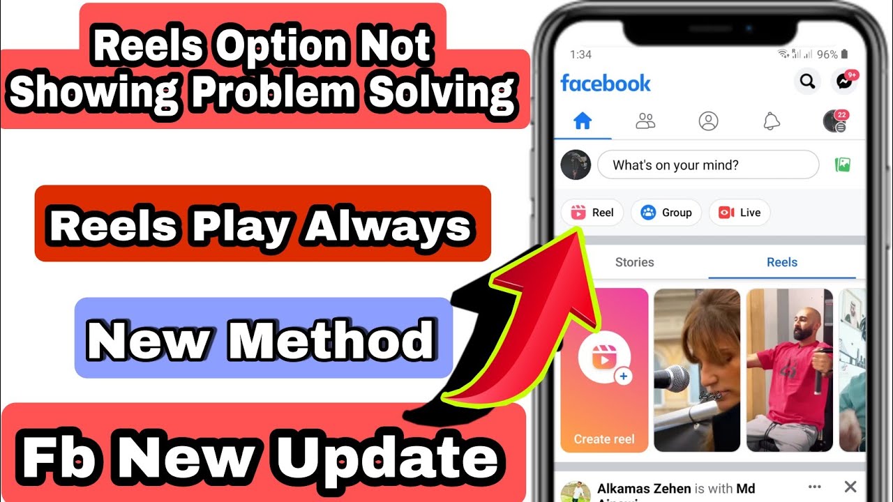 Fix Facebook Reels Not Showing | How To Fix Reels Option Not Showing on ...