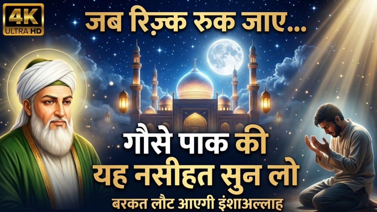 Rizq Kyon Ruk Jata Hai | Gause Pak Ki Khas Nasihat | Dil Hila Dene Wali Sufi Dastan 