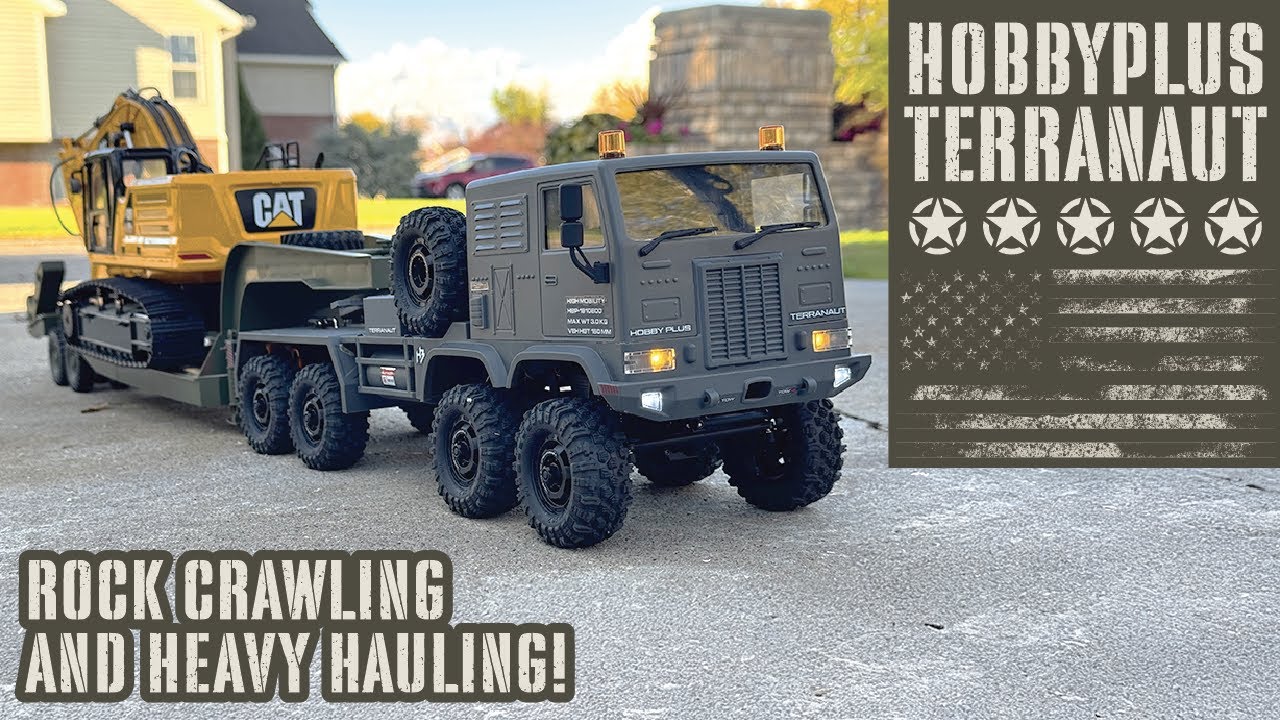 HobbyPlus Terranaut 8x8 — это просто БЕЗУМИЕ! Ползание по камням и перевозка тяжёлых грузов!