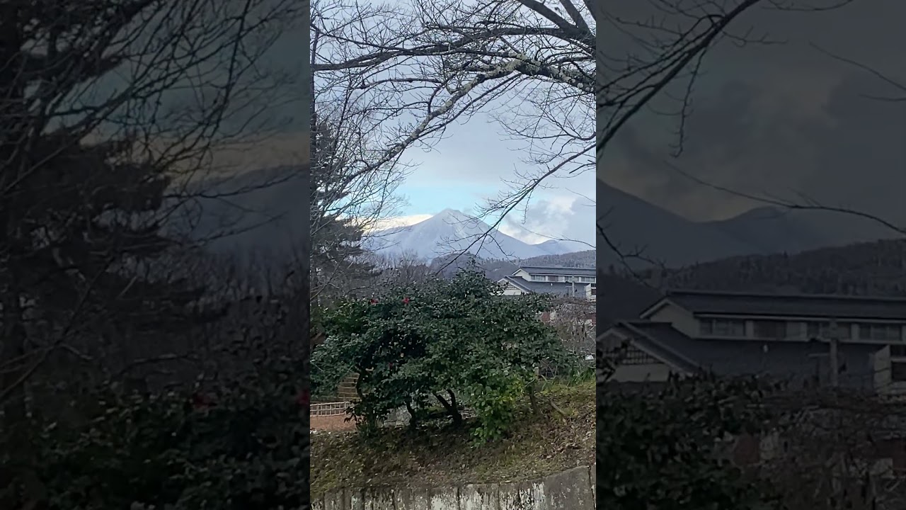 Mount Bandai from Tsuruga castle
