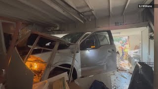 Driver crashes into Beaumont home after apparent medical emergency