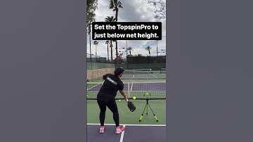 Net Height Topspin Volleys On The Pickleball TopspinPro