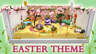 yellow hamster cage