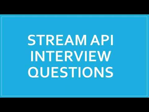 Stream API interview question || Java 8 features|| What is Stream ...