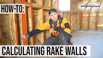 How-To: Calculating and Framing Rake Walls [The EASIEST Method]