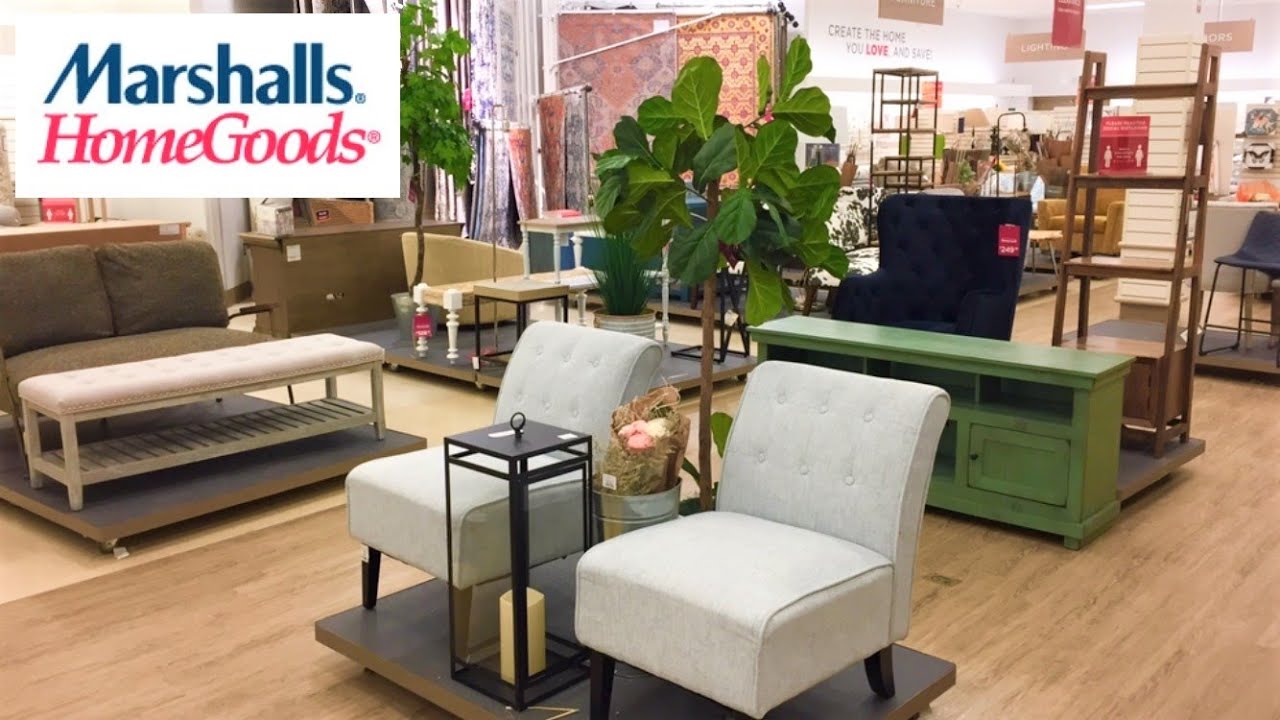 MARSHALLS HOMEGOODS FURNITURE ARMCHAIRS CONSOLES TABLES ART SHOP WITH
