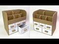 Ideas for the home // How to make an organizer with cardboard boxes