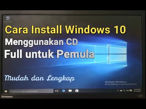 Cara Install Windows 10 Menggunakan CD DVD untuk Pemula 2020