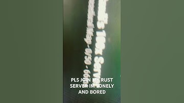 Please join my rust server PLEASE