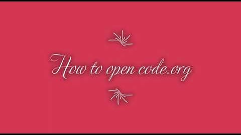 How to open code.org💻on laptop/pc