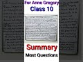For Anne Gregory poem rbse class 10 most important questions ● for Anne Gregory poem summary rbse 10
