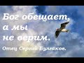 Бог обещает, а мы не верим. Отец Сергий Булгаков.