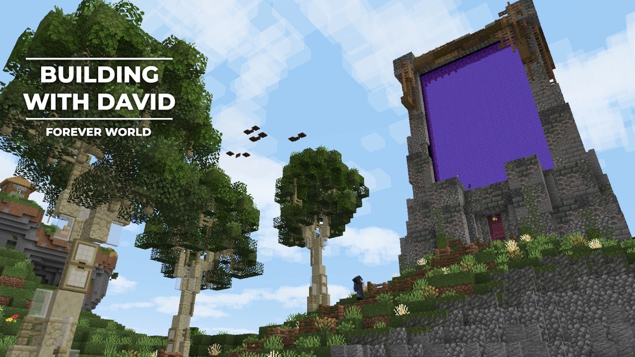 I transformed the Nether Portal in my Minecraft Forever World before ...