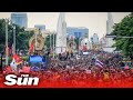 Live: Thousands of anti-goverment protesters gather in Thailand