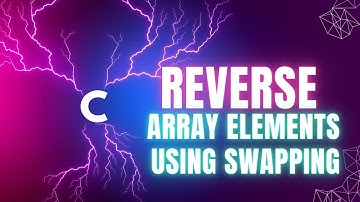 C program to reverse the array elements using swapping