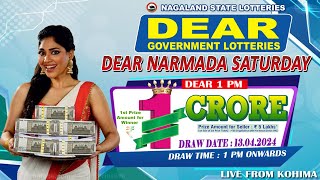 DEAR NARMADA SATURDAY WEEKLY DRAW DATE 13.04.2024 NAGALAND STATE LOTTERIES screenshot 2