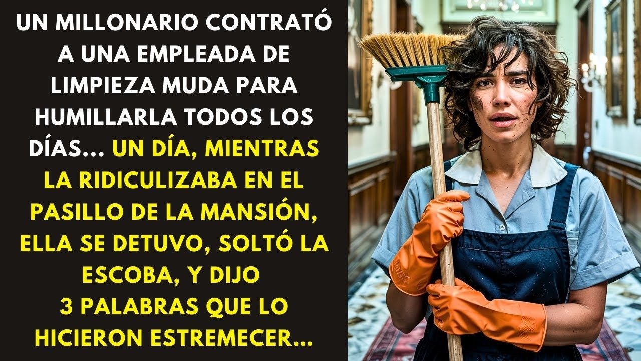 UN MILLONARIO CONTRATÓ A UNA EMPLEADA DE LIMPIEZA MUDA PARA HUMILLARLA TODOS LOS DÍAS    UN DÍA