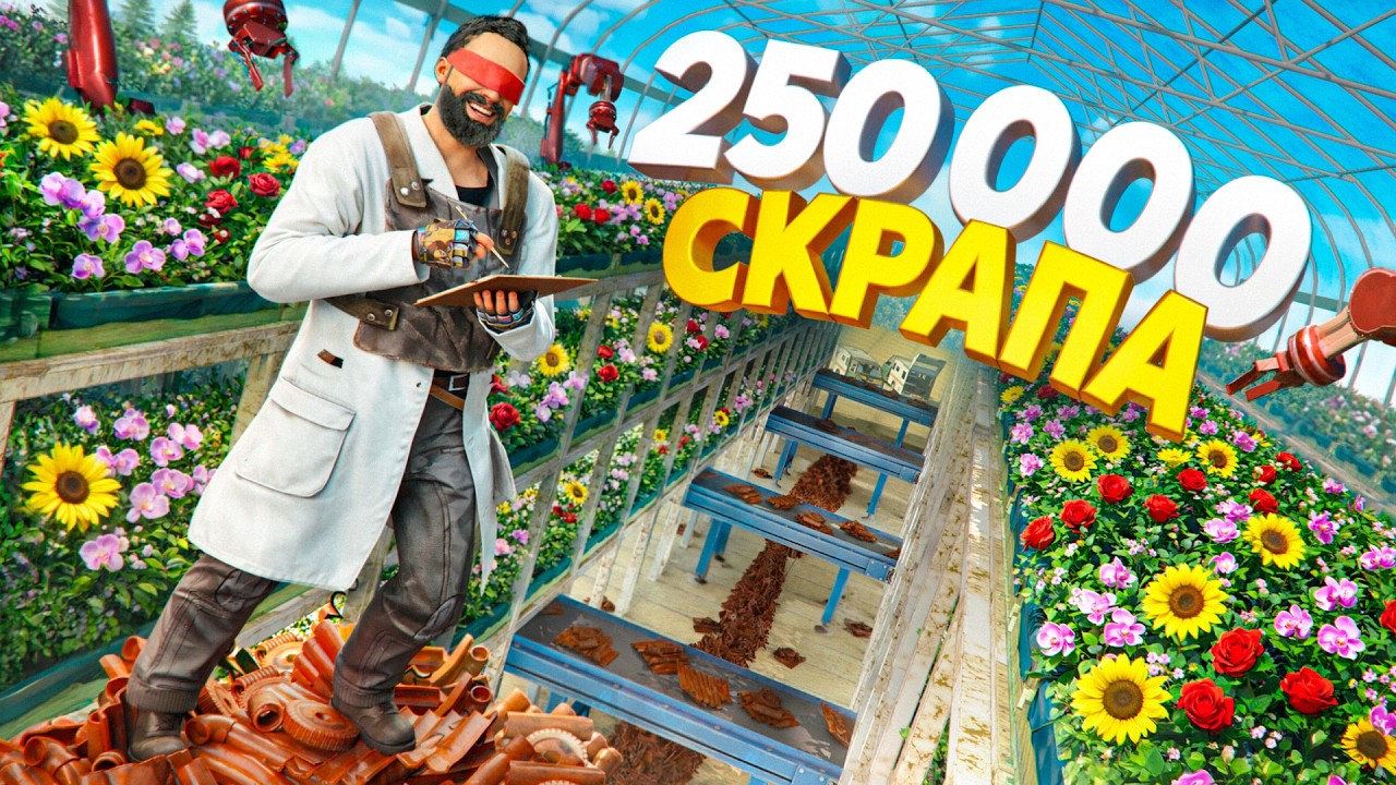 250 000 СКРАПА приносит моя УМНАЯ ФЕРМА в Rust Раст