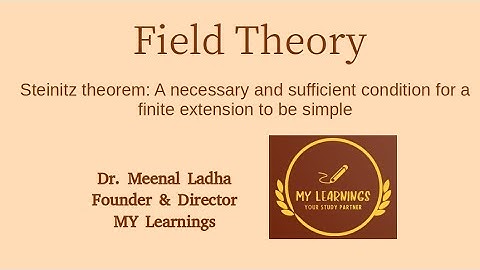 #51: Steinitz theorem: A necessary and sufficient condition for a finite extension to be simple