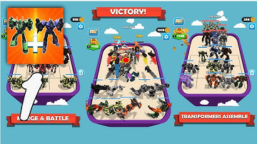 Merge Master: Robot Action Car Gameplay Walkthrough Part 1 (Android, IOS)