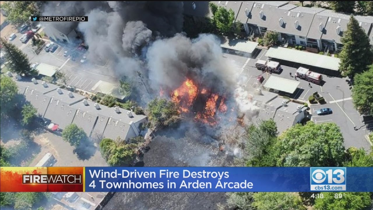 Arden Arcade Townhomes Destroyed In Fire