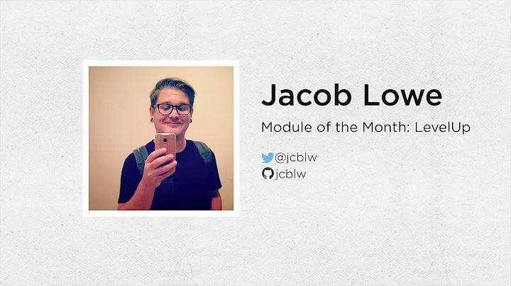 Jacob Lowe: Module of the Month: npm LevelUp | JS....